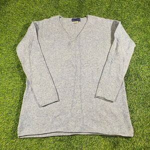 Simple Style by Sears vintage 90's Men's Grey Cotton V-neck Sweatshirt (M)